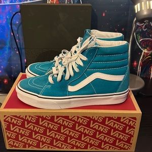 VANS Teal High Slim High Top Sneaker Shoes Men’s Size 7
